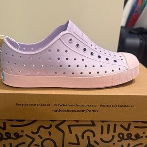 Native Shoes Light Purple Perforated Sneakers NEW